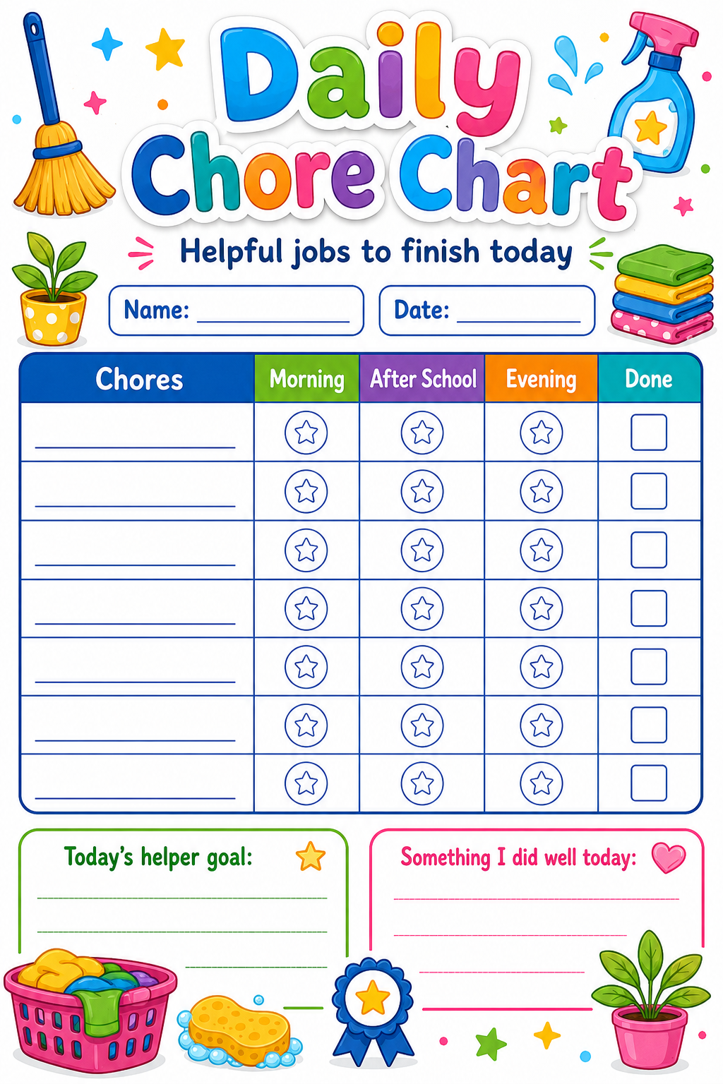Daily Chore Chart preview