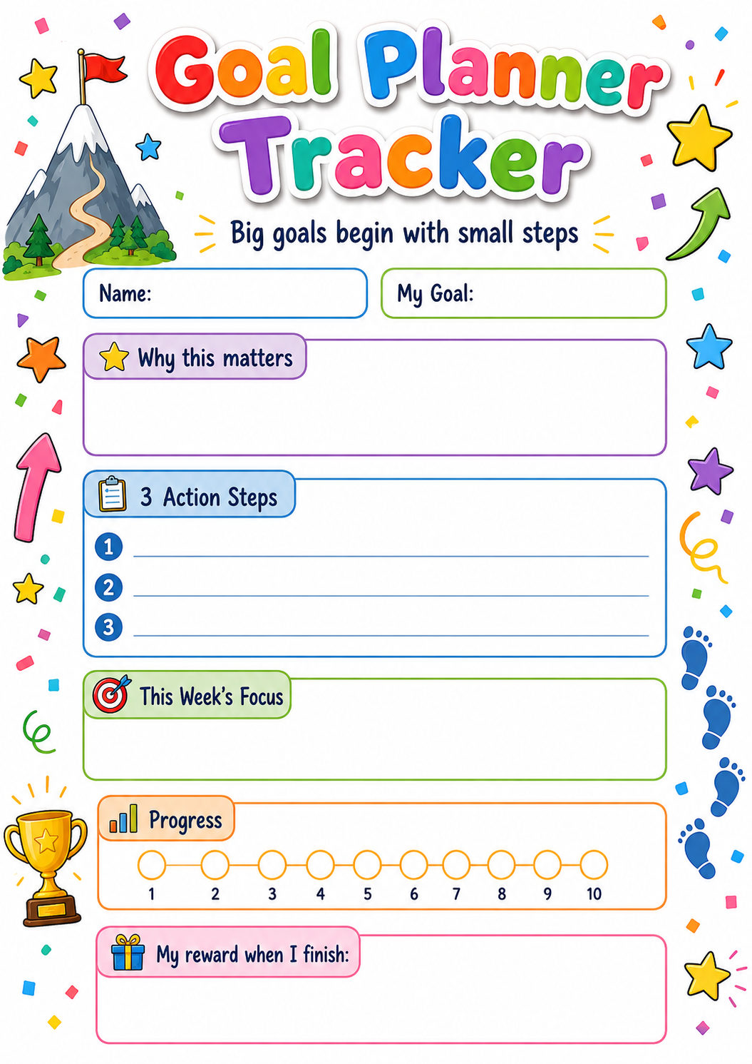 Goal Planner Tracker preview