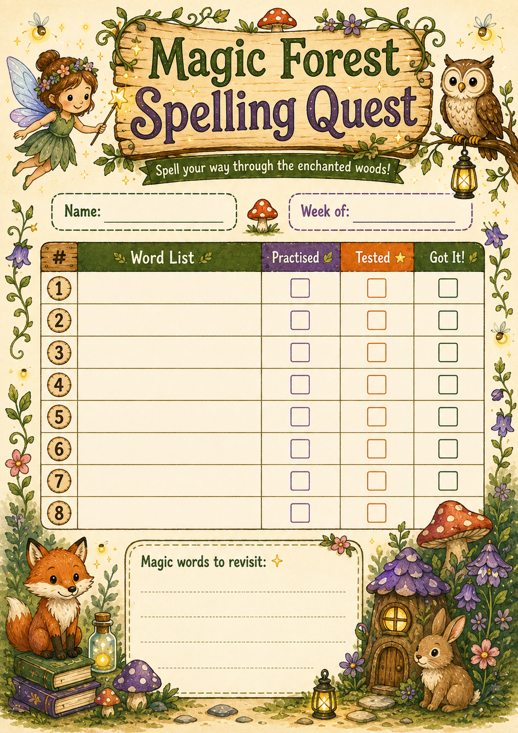 Word Practice Record preview